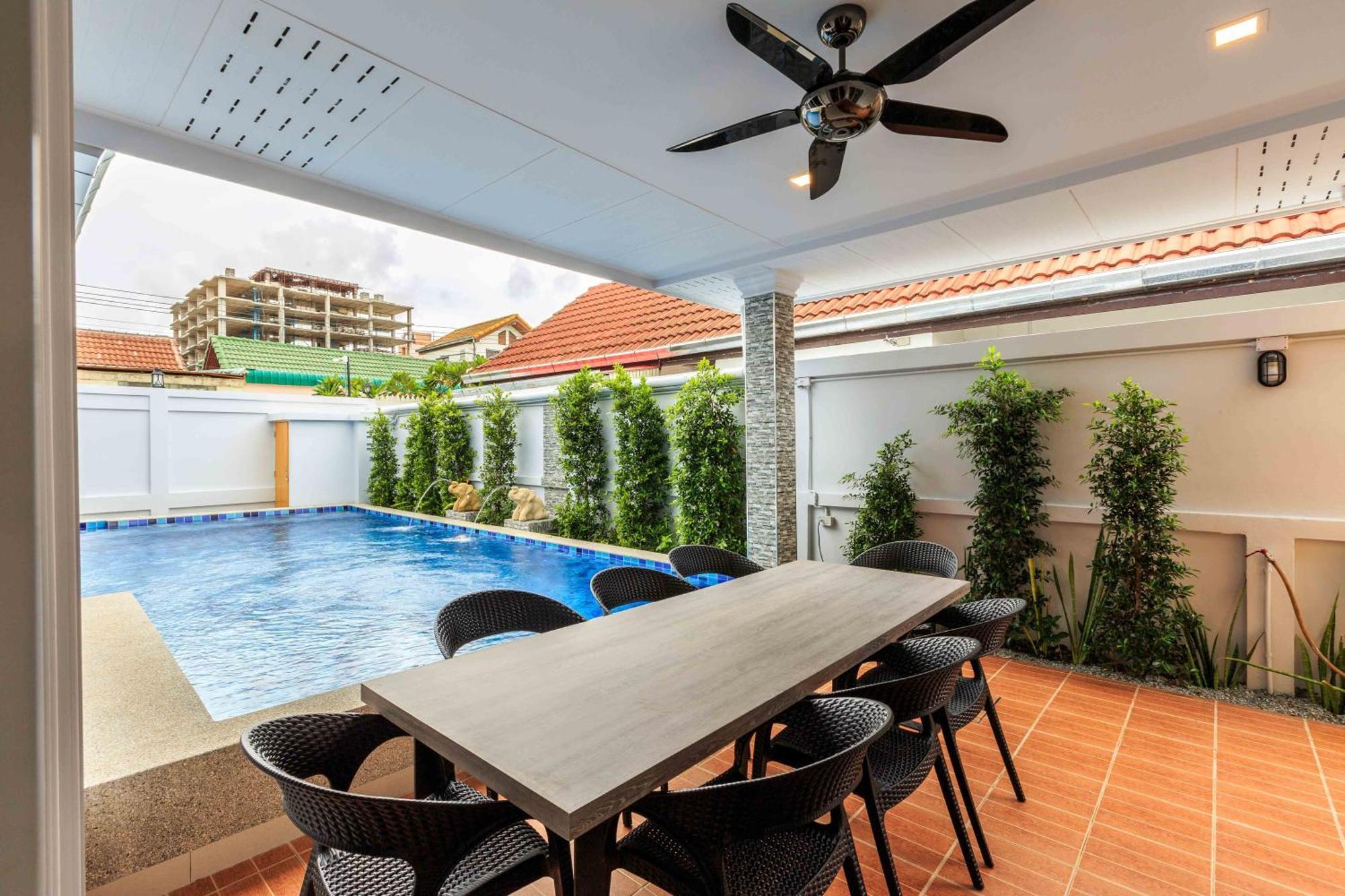 Pattaya Private Villa - Pool,Sauna,Snooker,Bbq Exterior photo