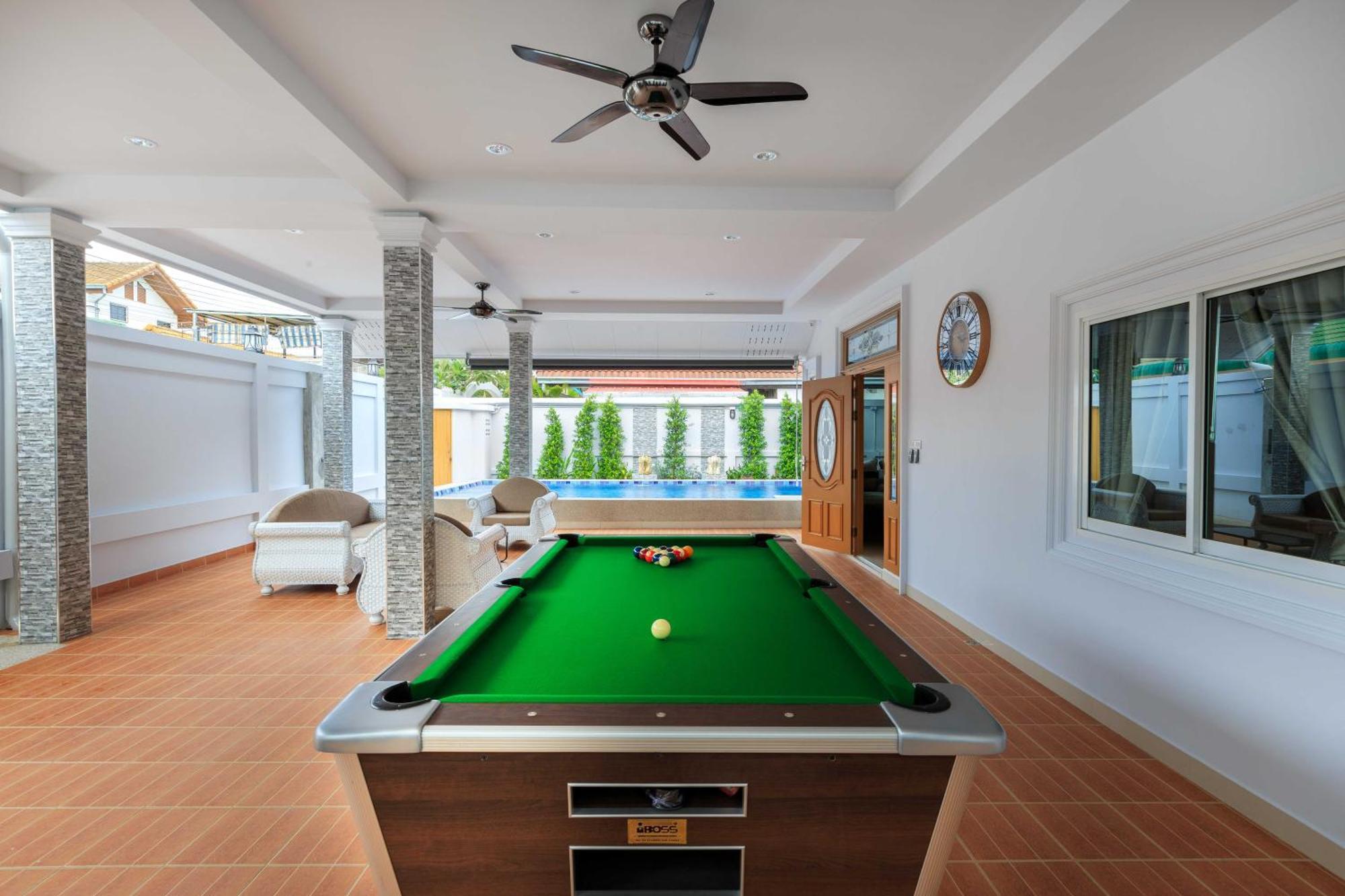 Pattaya Private Villa - Pool,Sauna,Snooker,Bbq Exterior photo